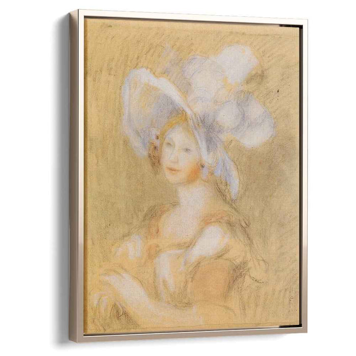 Amelie Dieterie in a White Hat (1894) by Pierre-Auguste Renoir