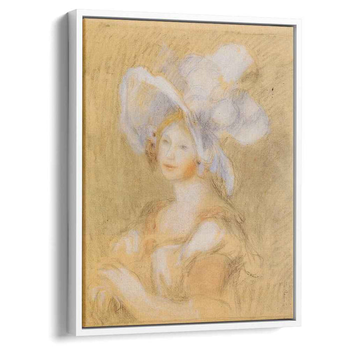 Amelie Dieterie in a White Hat (1894) by Pierre-Auguste Renoir