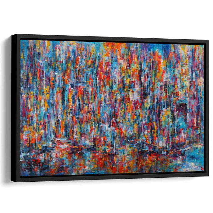 Abstract Symphony Canvas Pallette: Abstract Expressionist Color Symphony Canvas Art