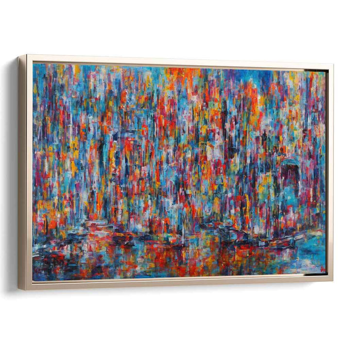 Abstract Symphony Canvas Pallette: Abstract Expressionist Color Symphony Canvas Art