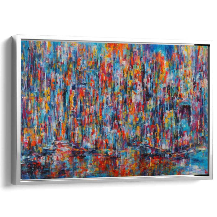 Abstract Symphony Canvas Pallette: Abstract Expressionist Color Symphony Canvas Art
