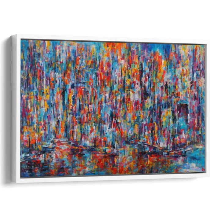 Abstract Symphony Canvas Pallette: Abstract Expressionist Color Symphony Canvas Art