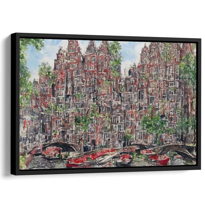 Luminescent Echoes in Time: Watercolor Reflections on Historical Architecture