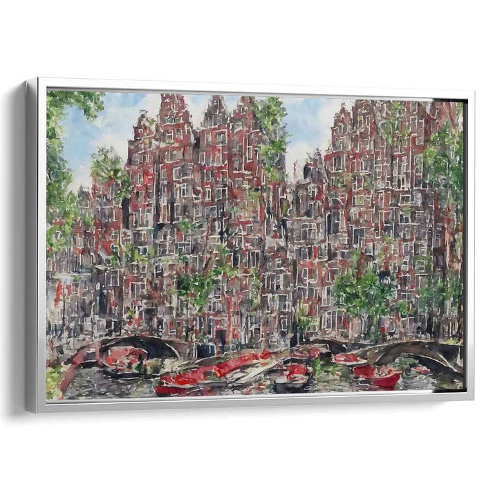 Luminescent Echoes in Time: Watercolor Reflections on Historical Architecture