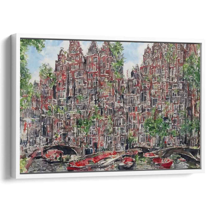 Luminescent Echoes in Time: Watercolor Reflections on Historical Architecture