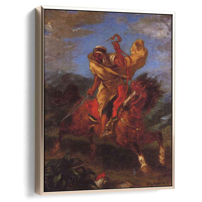 An Arab Horseman at the Gallop (1849) by Eugene Delacroix
