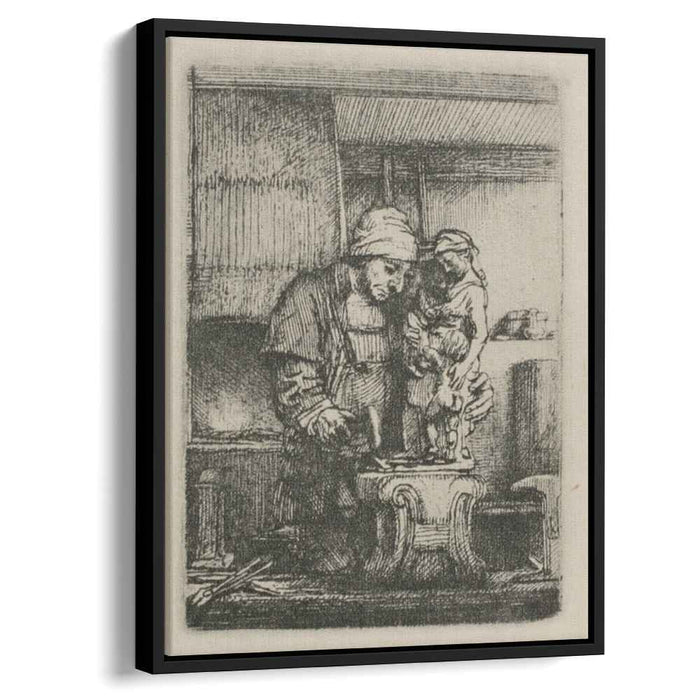 An Artist Drawing from the Model (1648) by Rembrandt