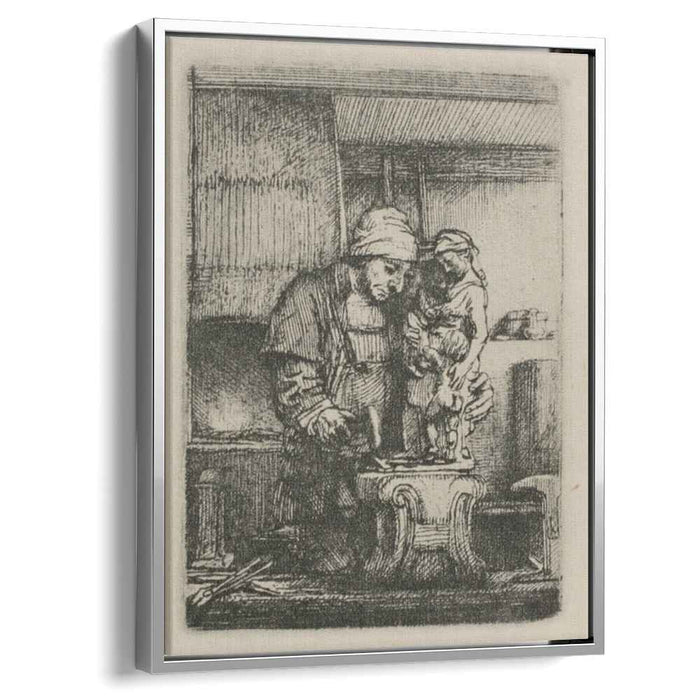 An Artist Drawing from the Model (1648) by Rembrandt