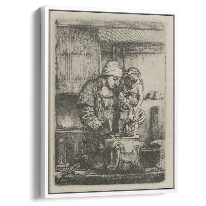 An Artist Drawing from the Model (1648) by Rembrandt