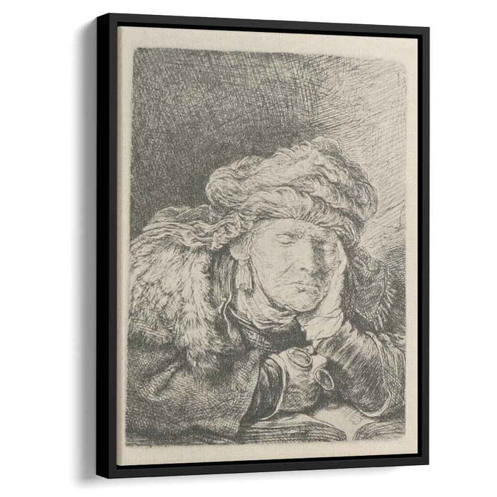 An Old Woman, Sleeping by Rembrandt