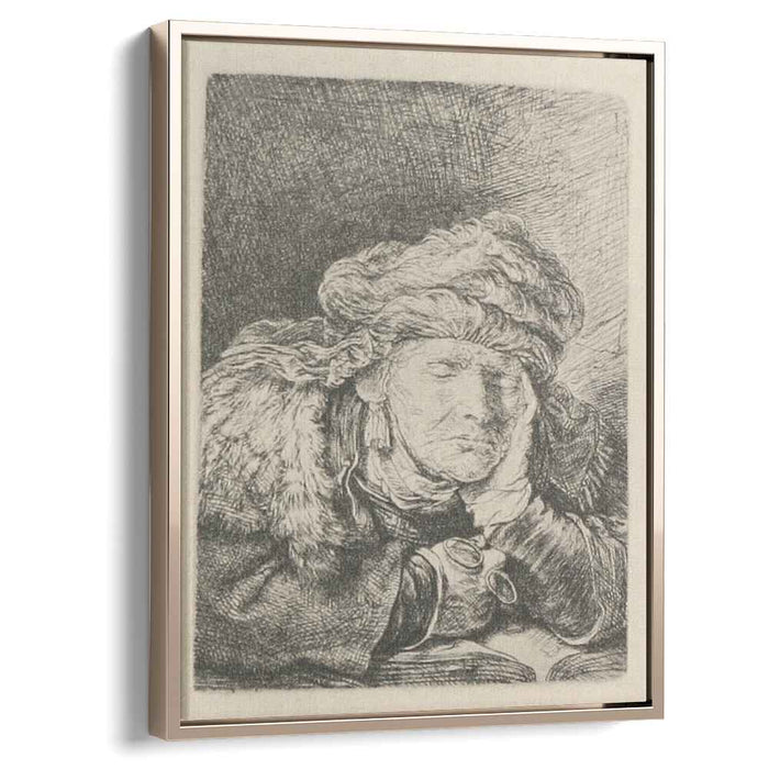 An Old Woman, Sleeping by Rembrandt