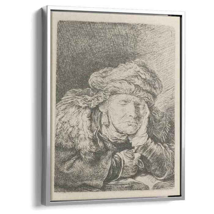 An Old Woman, Sleeping by Rembrandt