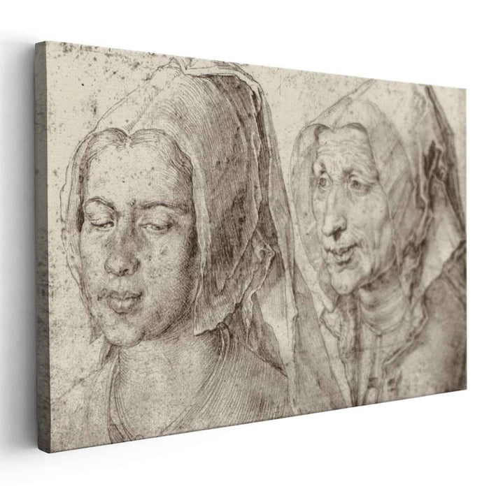 An Young and Old Woman from Bergen op Zoom (1520) by Albrecht Durer
