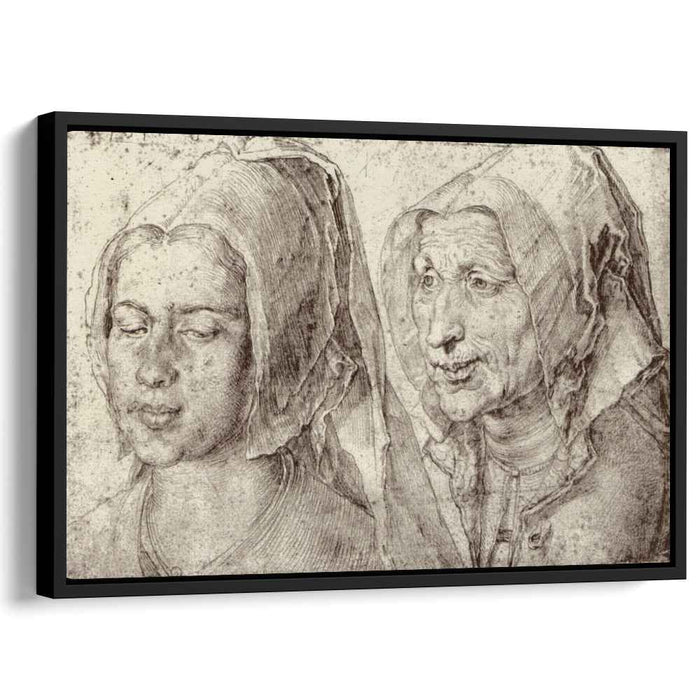 An Young and Old Woman from Bergen op Zoom (1520) by Albrecht Durer