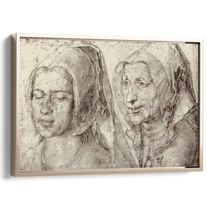 An Young and Old Woman from Bergen op Zoom (1520) by Albrecht Durer