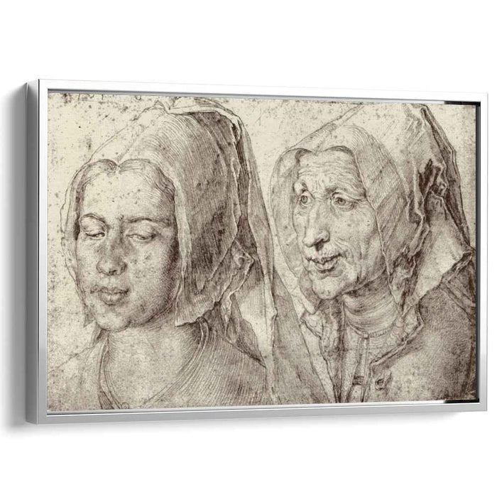 An Young and Old Woman from Bergen op Zoom (1520) by Albrecht Durer