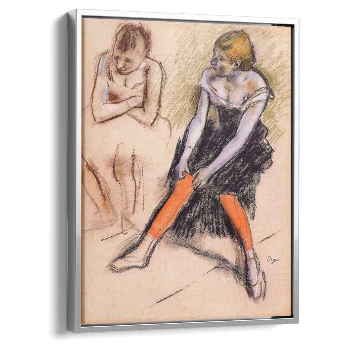 ancer with Red Stockings (1884) by Edgar Degas