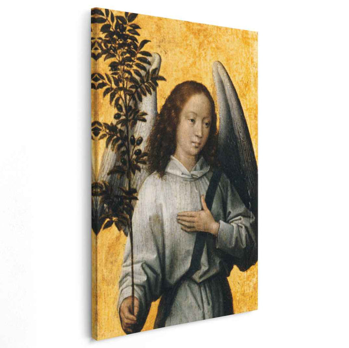Angel Holding an Olive Branch (1480) by Hans Memling