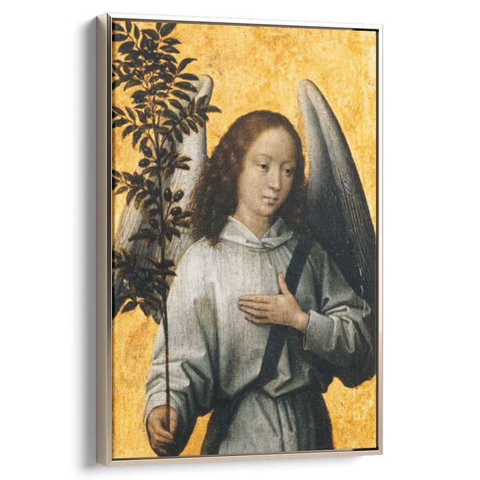 Angel Holding an Olive Branch (1480) by Hans Memling