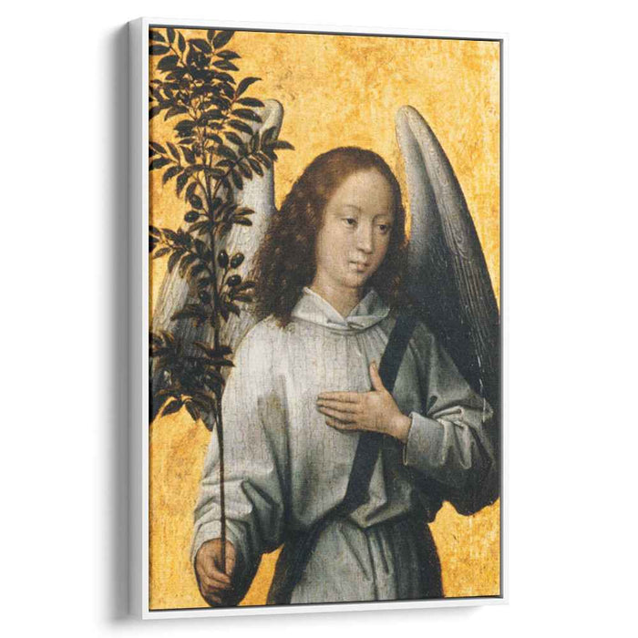 Angel Holding an Olive Branch (1480) by Hans Memling