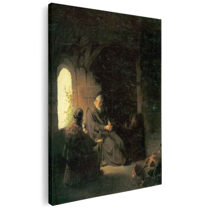 Anna and the Blind Tobit (1630) by Rembrandt