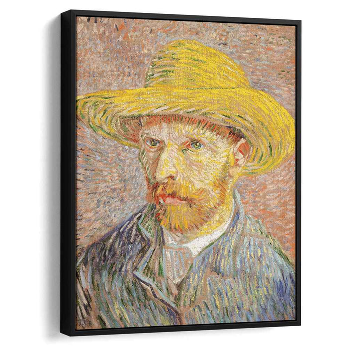 Self-Portrait with Straw Hat (1887) by Vincent van Gogh