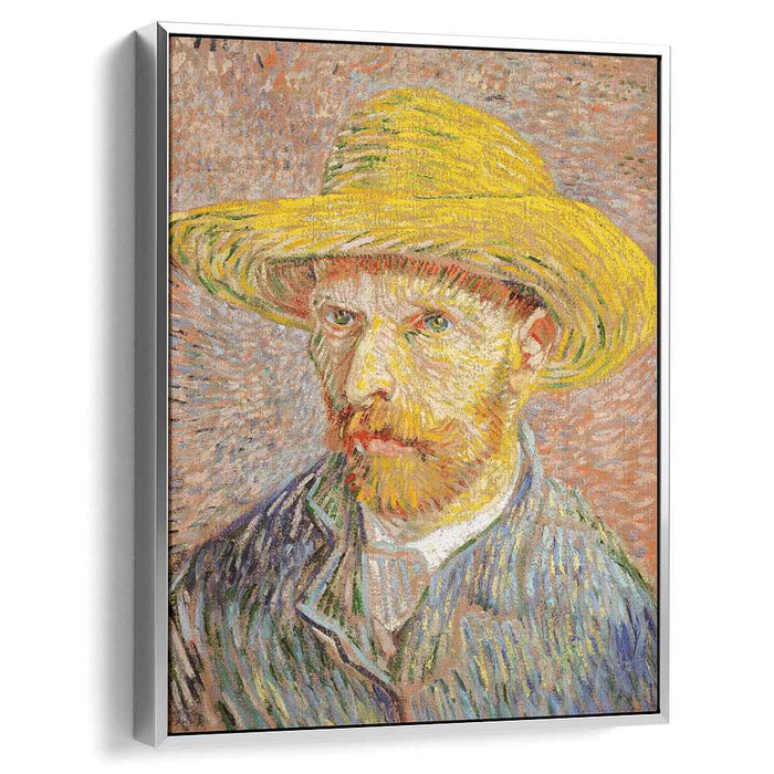 Self-Portrait with Straw Hat (1887) by Vincent van Gogh