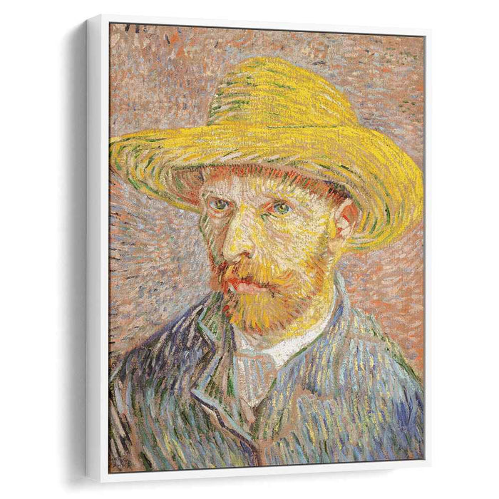 Self-Portrait with Straw Hat (1887) by Vincent van Gogh