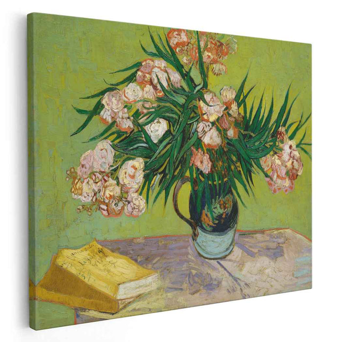 Oleanders and Books (1888) by Vincent van Gogh