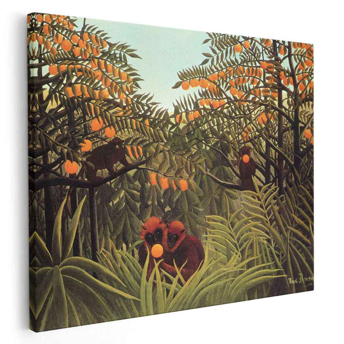 Apes in the Orange Grove (1910) by Henri Rousseau