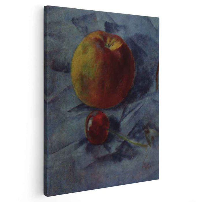 Apple and cherry (1917) by Kuzma Petrov-Vodkin