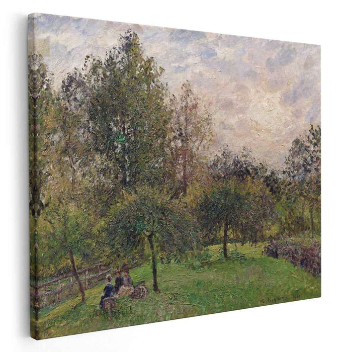 Apple Trees and Poplars in the Setting Sun (1901) by Camille Pissarro