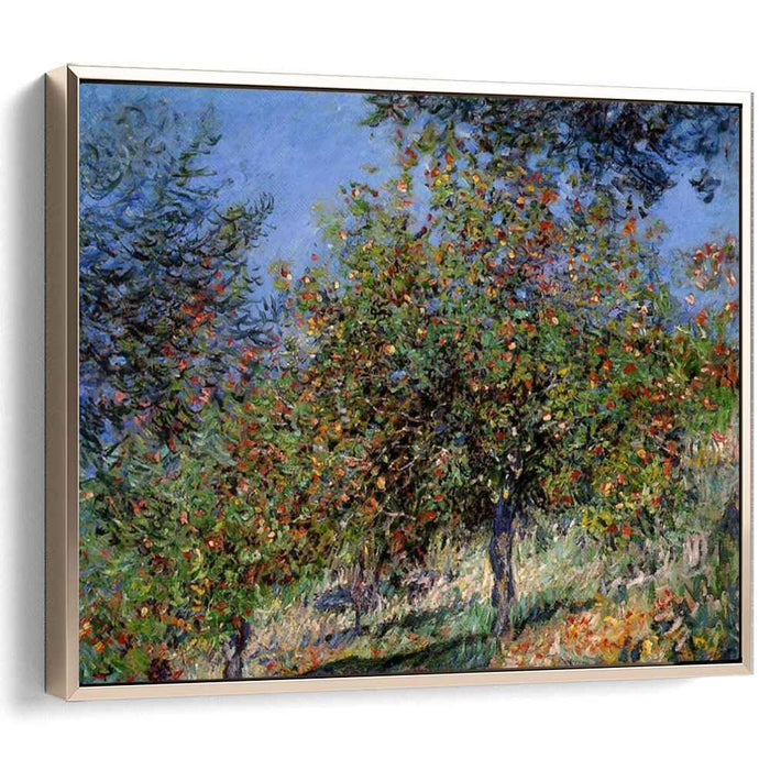 Apple Trees on the Chantemesle Hill (1878) by Claude Monet