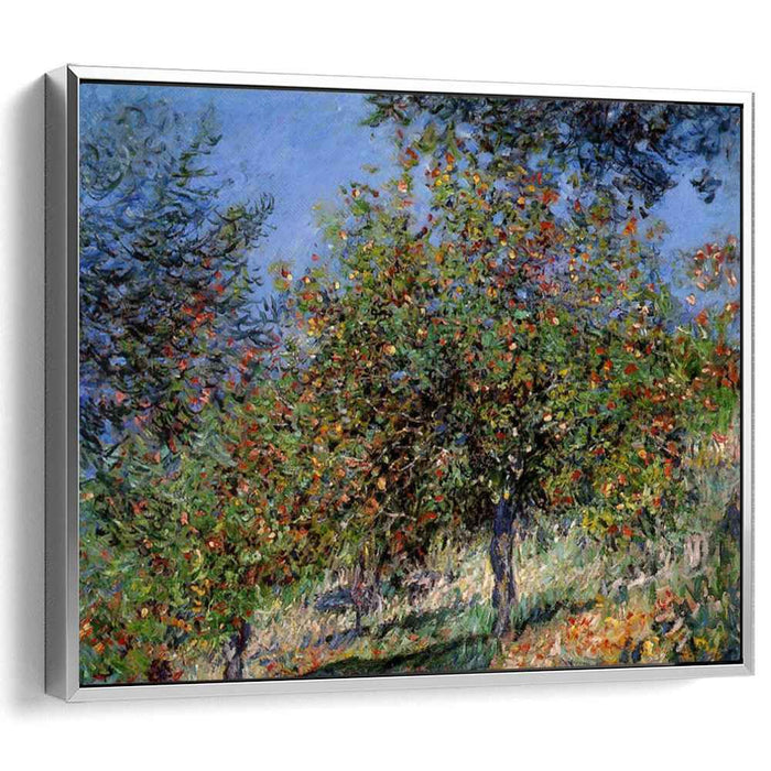 Apple Trees on the Chantemesle Hill (1878) by Claude Monet