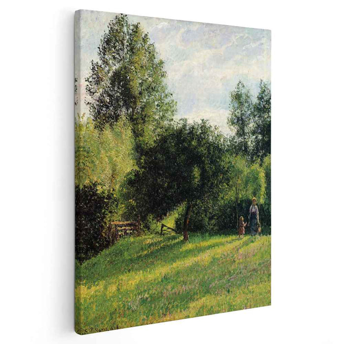 Apple Trees, Sunset, Eragny by Camille Pissarro