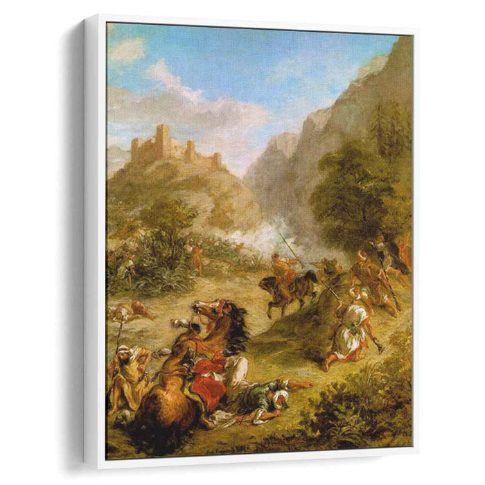 Arabs Skirmishing in the Mountains (1863) by Eugene Delacroix