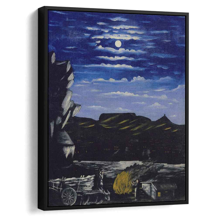 Arsenali Mountain at night (1908) by Niko Pirosmani