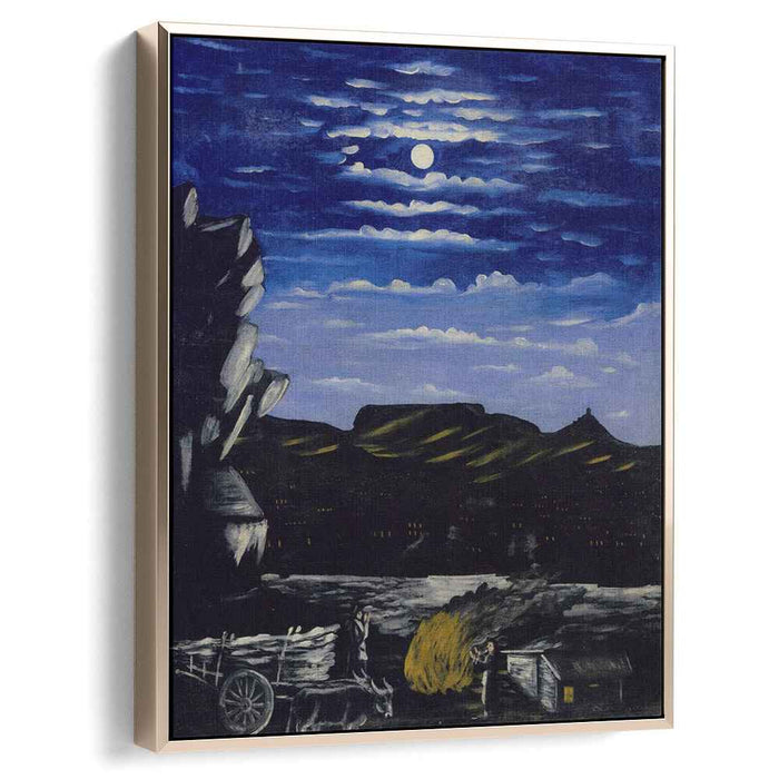 Arsenali Mountain at night (1908) by Niko Pirosmani