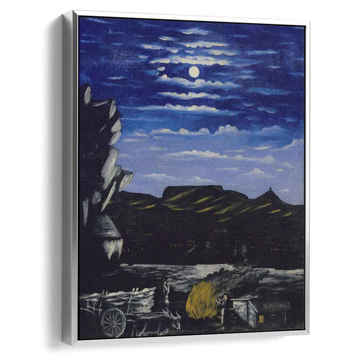 Arsenali Mountain at night (1908) by Niko Pirosmani