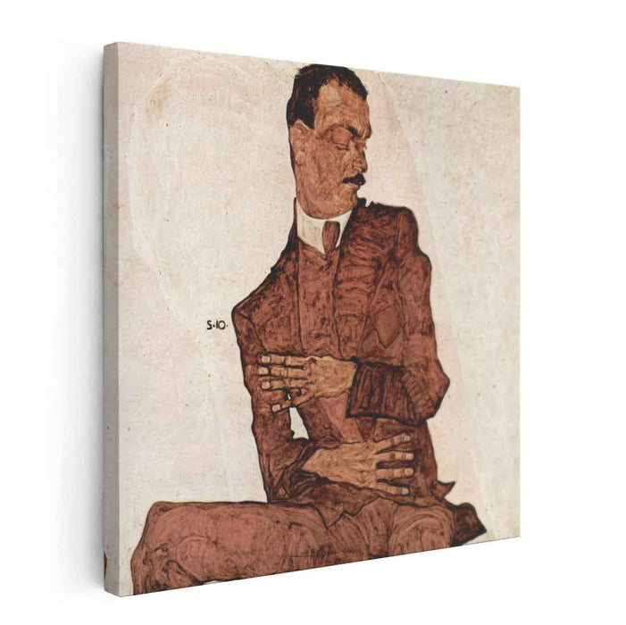 Arthur Roessler (1910) by Egon Schiele