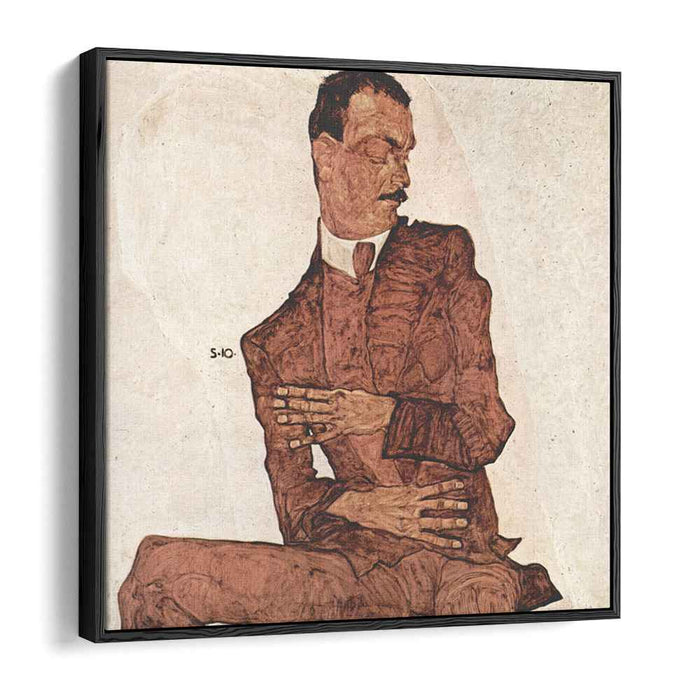 Arthur Roessler (1910) by Egon Schiele