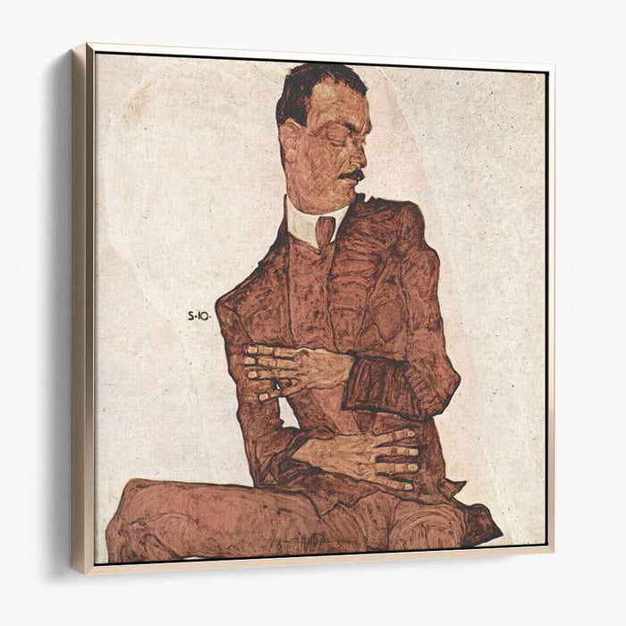 Arthur Roessler (1910) by Egon Schiele