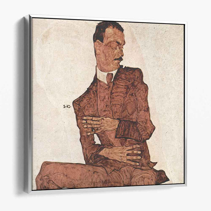 Arthur Roessler (1910) by Egon Schiele