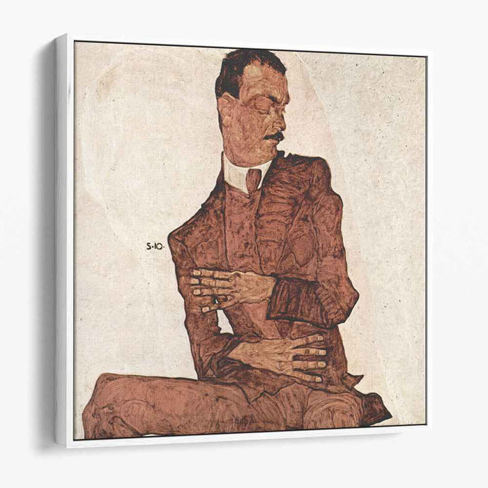 Arthur Roessler (1910) by Egon Schiele