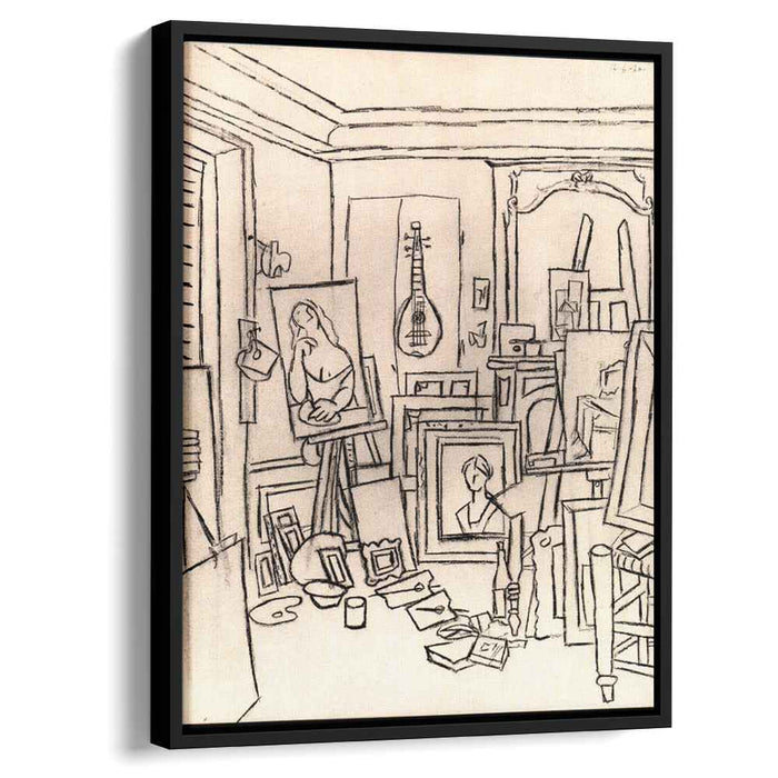 Artist's studio on street La Boetie (1920) by Pablo Picasso