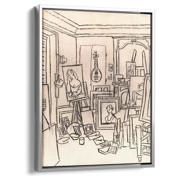 Artist's studio on street La Boetie (1920) by Pablo Picasso