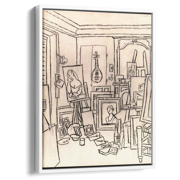 Artist's studio on street La Boetie (1920) by Pablo Picasso