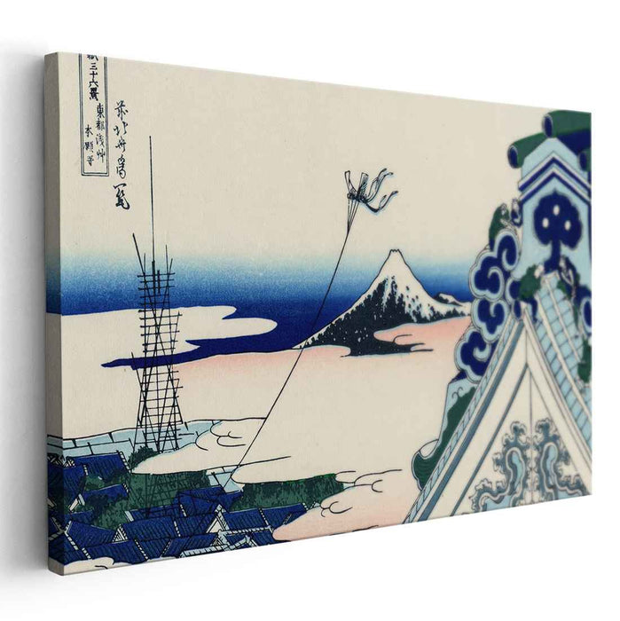 Asakusa Honganji temple in th Eastern capital by Katsushika Hokusai