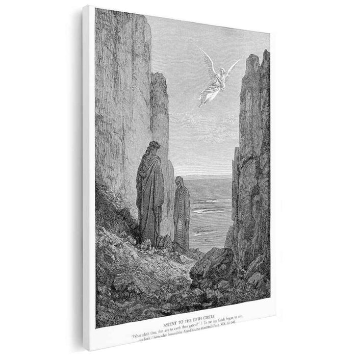 Ascent to the Fifth Circle by Gustave Dore