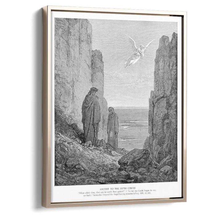 Ascent to the Fifth Circle by Gustave Dore